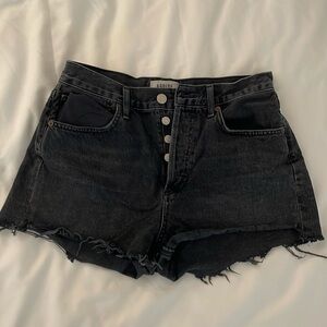 Agolde Parker cut off short in black